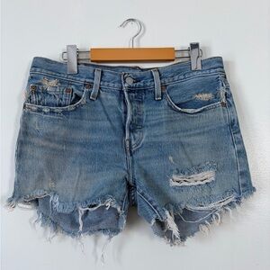 LEVI’S Button Up Jean Shorts